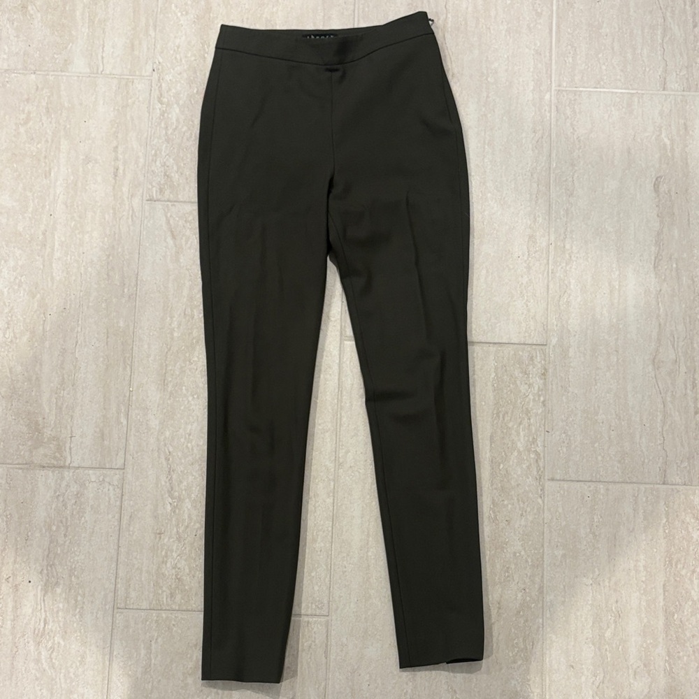 Theory Army Green Cigarette Pants size 0